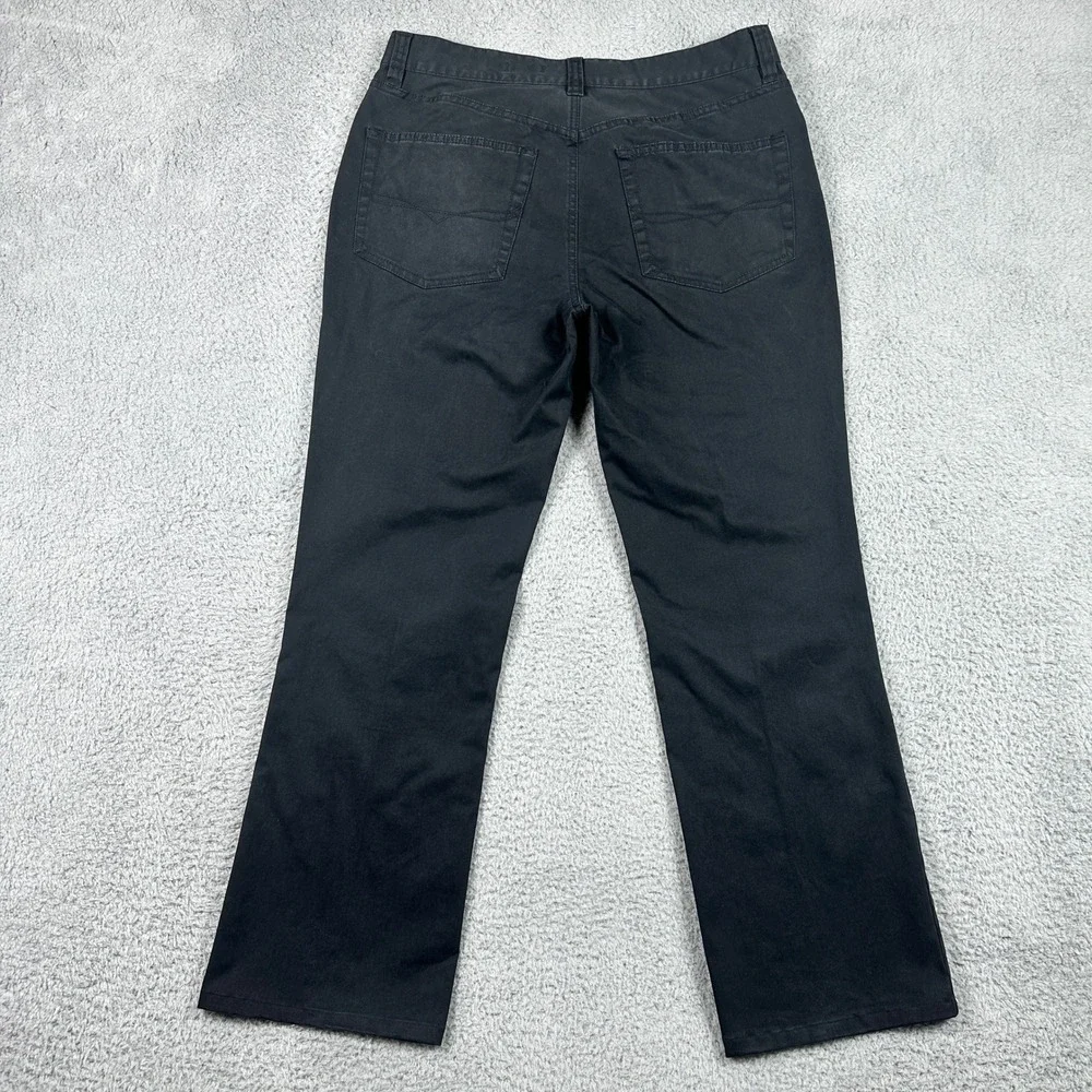 Polo Ralph Lauren Vintage 750 Bootcut Pants Men 33x32 (Fits 33x29) Black Stretch